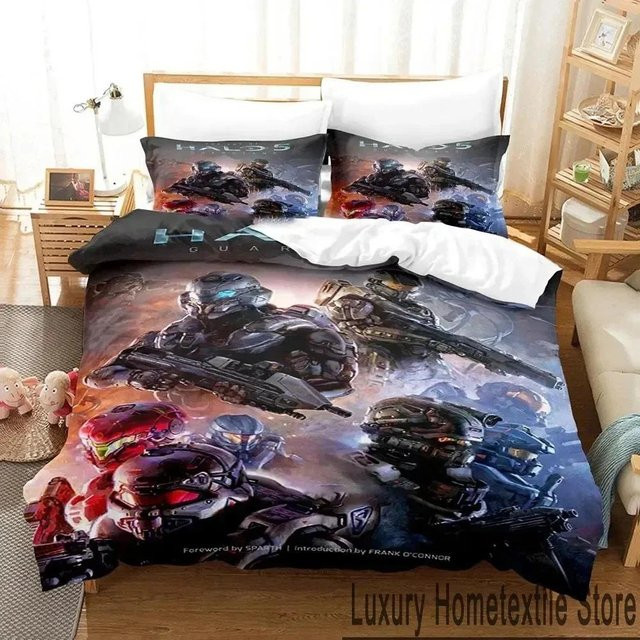Bettwäscheset Halo 5 Guardians von Binchi Outdoor Product mit Bettbezug und Kissenbezug, Mehrfarbig, B/H: 135 x 200 cm - Bild 1