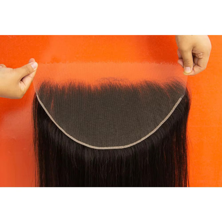 GloTress Body Wave Lace Frontal, Brasilianisches Jungfrauenhaar, 13x6, Transparent - Bild 2