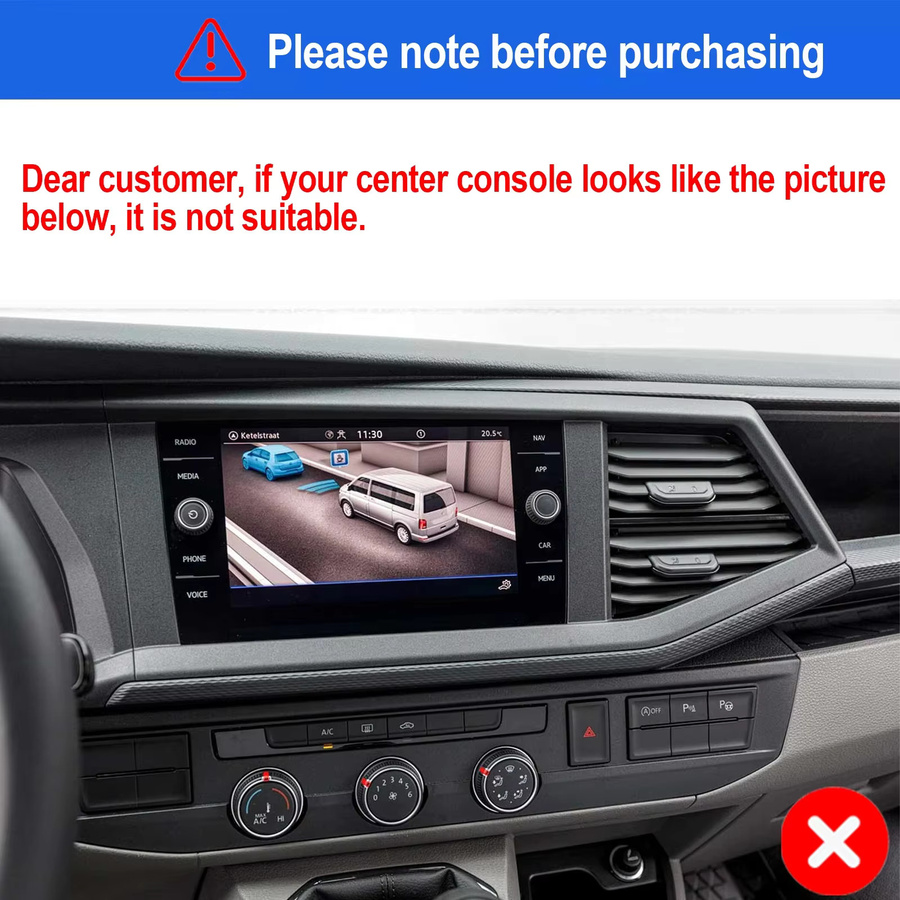 ESSGOO Android 15 Autoradio mit 9 Zoll Display, 64GB Speicher, kabelloses CarPlay, GPS, WLAN, Bluetooth und Mirror Link für VW T6 Transporter Multivan, Schwarz - Bild 2