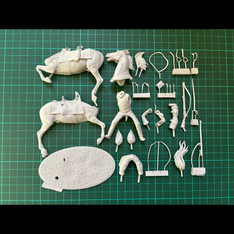MEEKLION MODEL Russisches Cuirassier-Regiment, 75-mm-Harzfigur, unbemalter Modellbausatz, Militär - Bild 2