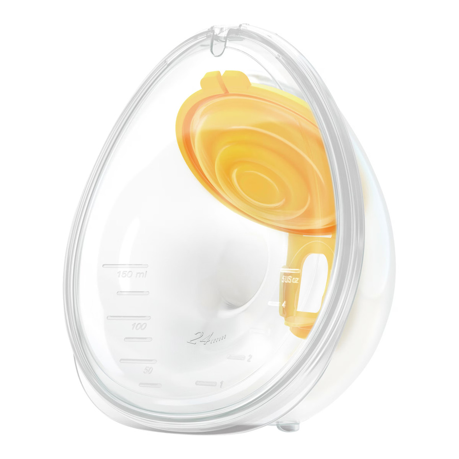 Medela Freestyle Hands-Free Elektrische Doppelmilchpumpe in Weiß und Transparent - Bild 2
