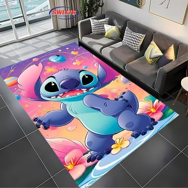 Karpetti Disney Lilo & Stitch Themen-Teppich, mehrfarbig, rutschfest und maschinenwaschbar, B/T: 70 x 100 cm - Bild 1