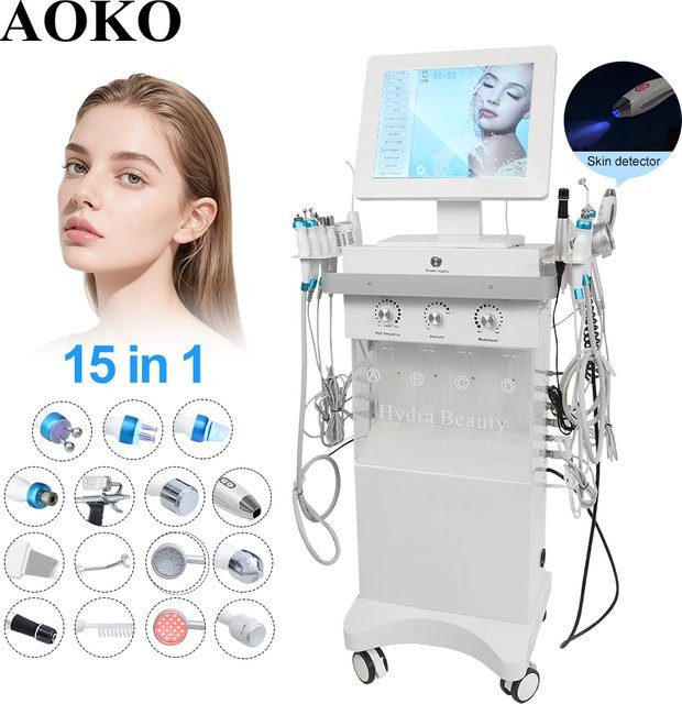 AOKO Hydro Facial Aqua Peel Gesichtsstraffungsgerät, Weiß - Bild 1