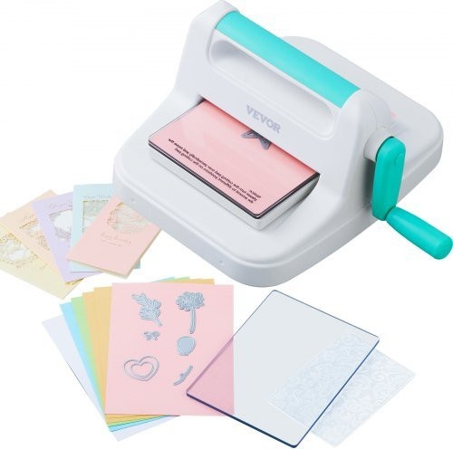 VEVOR Manuelle Stanz- und Prägemaschine mit 16,2 cm Öffnungsgröße in Weiß für Scrapbooking und DIY-Handwerk - Bild 1