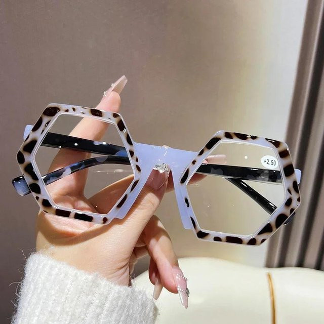 Lesebrille Vintage, Square, Kunststoff, transparent, multicolor, Unisex - Bild 1