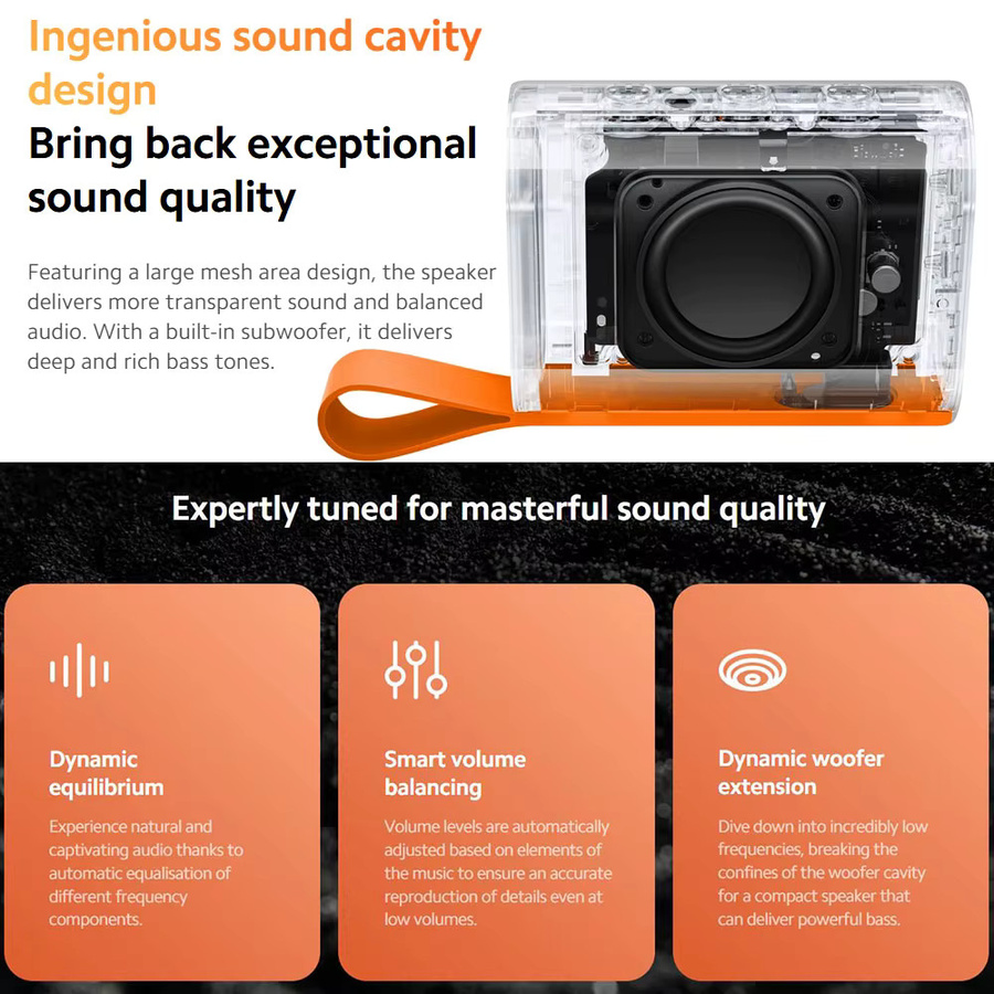 Xiaomi Sound Pocket Tragbarer kabelloser Bluetooth 5.4 Lautsprecher mit TWS-Stereo, IP67 wasserfest, Blau - Bild 3