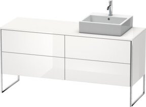 Duravit Waschtischunterschrank XSquare in Weiß Hochglanz, B/T/H: 160 x 54,8 x 77,8 cm - Bild 1
