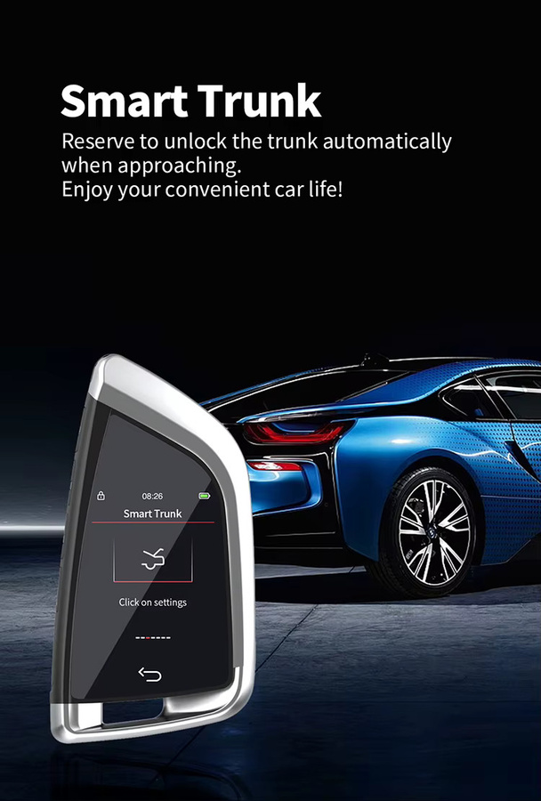 YIQIXIN LCD Display Auto Funkschlüssel Universal Remote Smart Key in Schwarz für BMW Mercedes Benz Audi Kia Toyota Hyundai Lexus Porsche - Bild 3