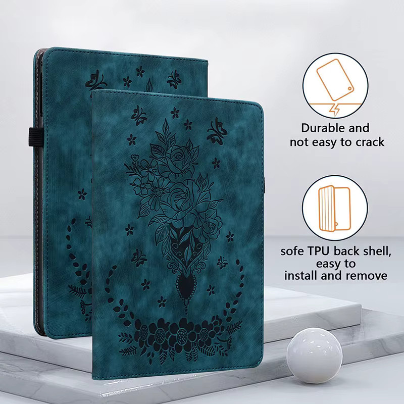 Lederhülle für Lenovo Idea Tab 11 Zoll K10C und Idea Tab Pro 12.7 Y700 4. 5. Generation 2025 Tablet-Cover in Blau - Bild 2