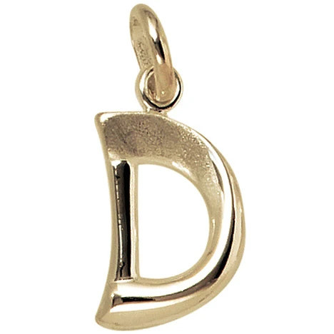 Colfem Anhänger Buchstabe D, 375 Gelbgold, Unisex - Bild 1