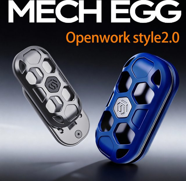 YIJOO Mechanisches Ei 2 Fidget Spinner Push Karte, Anti-Stress Spielzeug - Bild 1