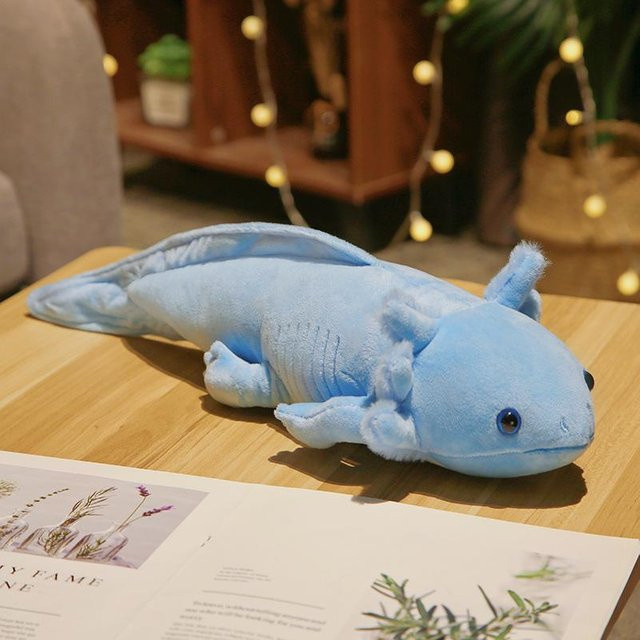 Axolotl Kuscheltier Plüschtier, blau, 45cm, ab 3 Jahre - Bild 1