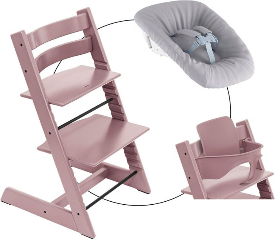 Stokke Tripp Trapp Treppenhochstuhl Bundle in Grey inklusive Newbornset und Babyset - Bild 3