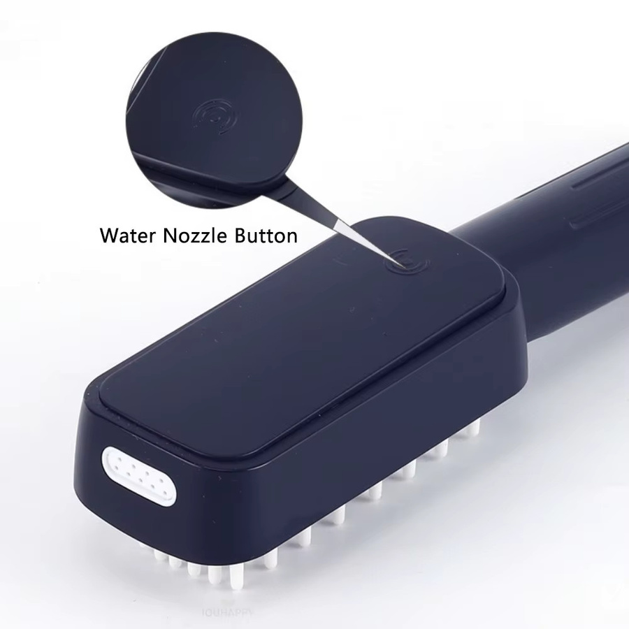IOUHAPPY Regenduschkopf in Schwarz Matt mit Massagedüsen und wassersparender Funktion, rechteckig - Bild 3