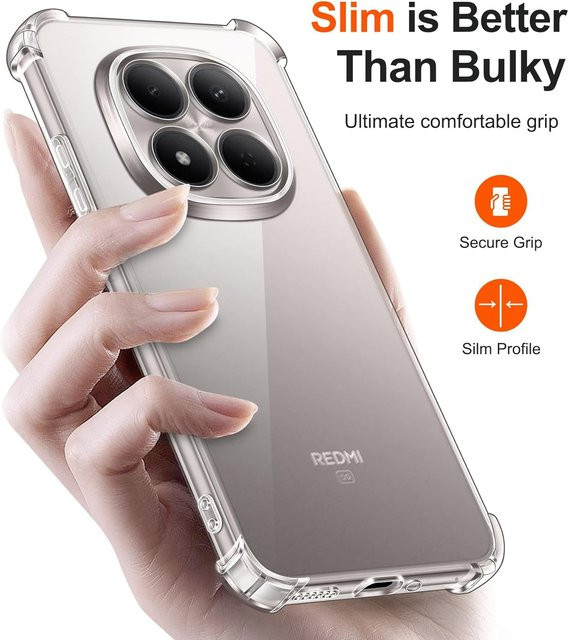 Stoßfeste transparente TPU-Schutzhülle für Xiaomi Redmi Note 15 Pro 5G, Pro+, Plus und 4G - Bild 1