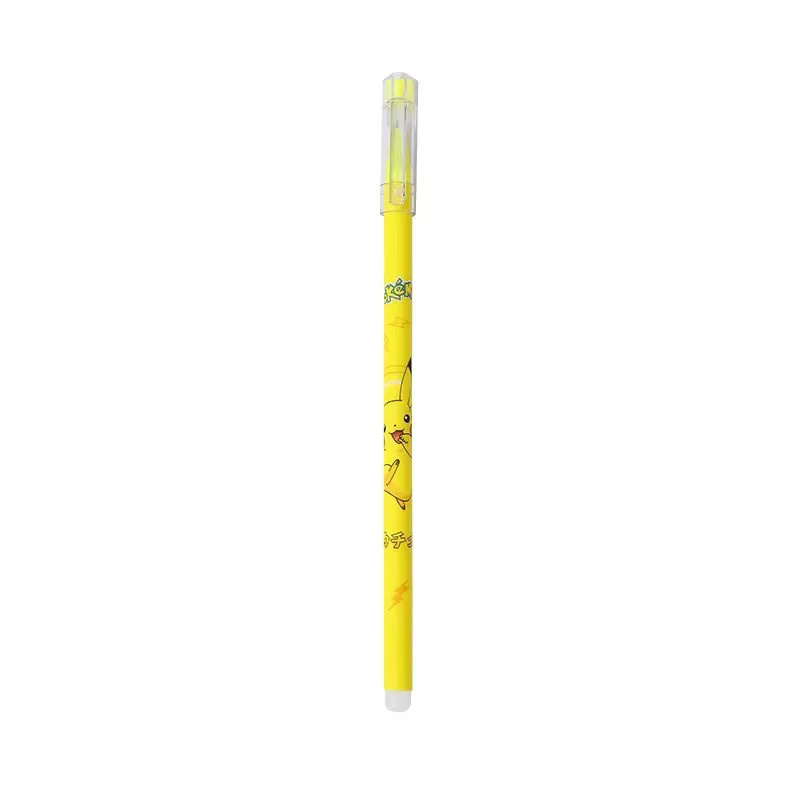 12-teiliges Pokemon Pikachu Gelschreiber-Set, gelb, 0,5 mm, löschbare Anime-Stifte für Kinder und Studenten - Bild 2