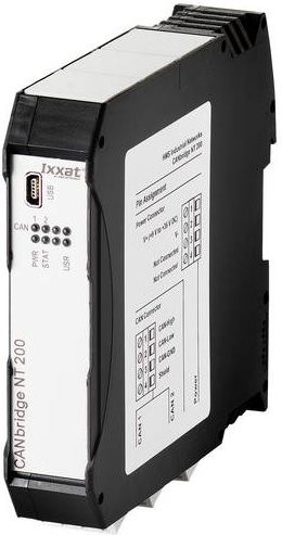 Ixxat CANbridge NT 200 CAN-Bus Gateway, Schwarz, 1.01.0331.20000, 24 V/DC - Bild 1