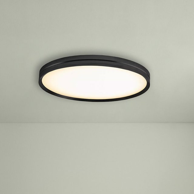 B.Lux Lite Hole C/W LED-Deckenleuchte in Schwarz mit 60 LEDs und 3000K Warmweiß - Bild 1