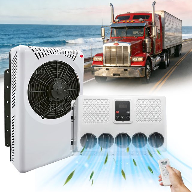 Treeligo Elektrische Split-Klimaanlage 10500BTU für Wohnmobile, LKWs und Campingbusse, Farbe: Weiß - Bild 1