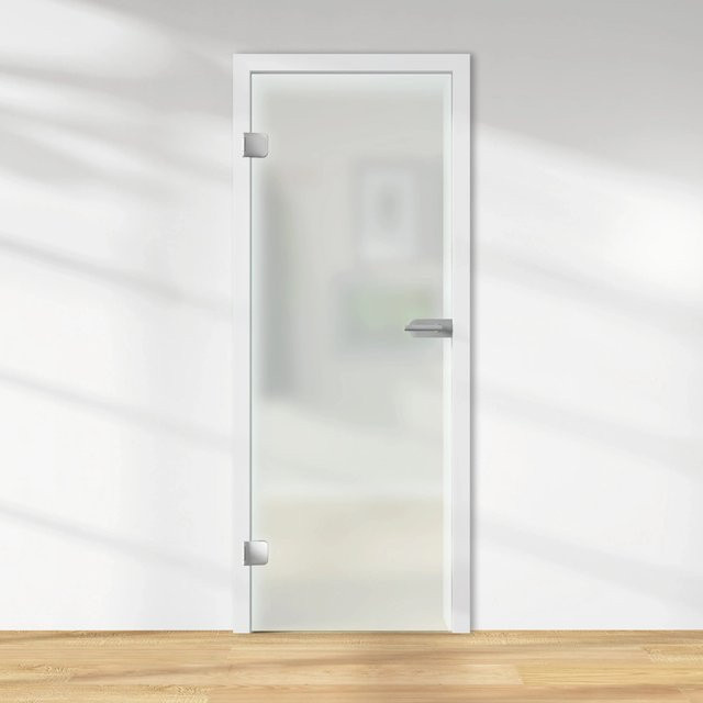 Skyscope Glasdrehtür ESG Floatglas mit Dekor Siebdruck, DIN Links, H x B x T: 197,2 x 70,9 x 0,8 cm - Bild 1