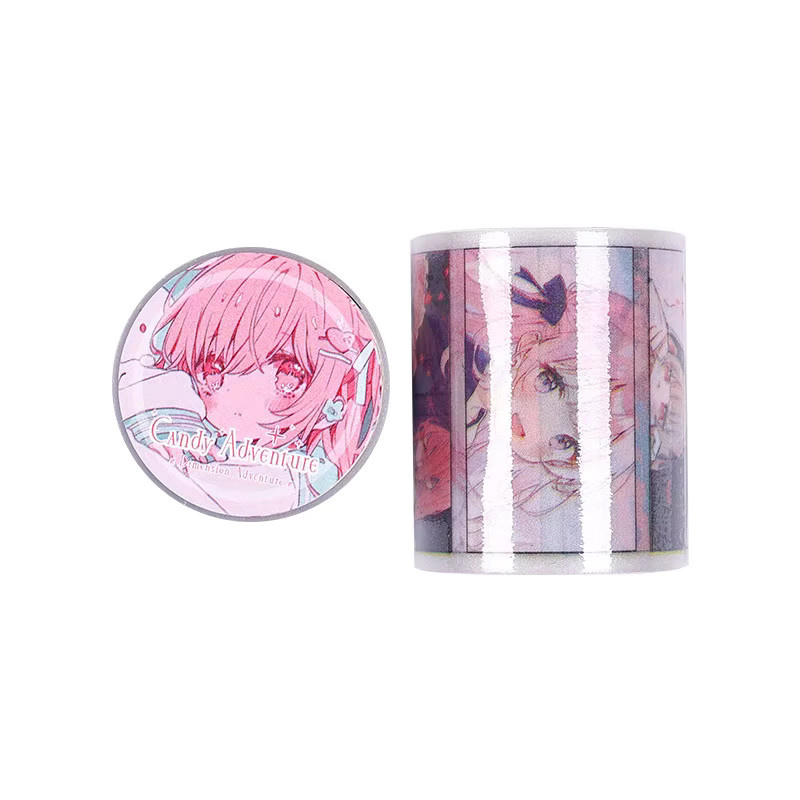 5 Rollen Anime Washi Tape Set mit Charakter-Motiven für Scrapbooking und DIY-Projekte, Mehrfarbig, B/H: 2 x 200 cm pro Rolle - Bild 2