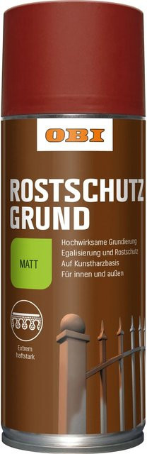 OBI Rostschutz-Grundierung Spray für Metall in Rotbraun matt, 400 ml - Bild 1
