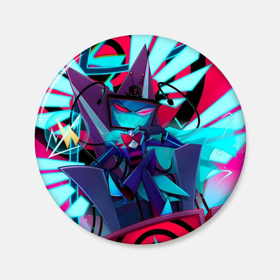 Brosche Anime Helluva Boss Vox, Anstecknadel, Unisex - Bild 4