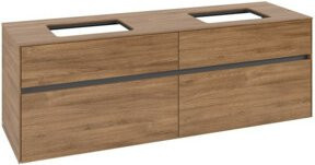 V&B Waschtischunterschrank Collaro für 2 Waschbecken in Kansas Oak, B/T/H: 160 x 54,8 x 50 cm - Bild 1