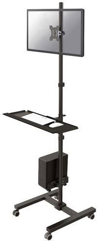 Neomounts PC- und Monitor-Rollwagen FPMA-MOBILE1700 Schwarz, schwenkbar, rotierbar und neigbar, für Displays von 25,4 cm bis 81,3 cm (10 bis 32 Zoll) mit VESA 75x75 mm - Bild 1