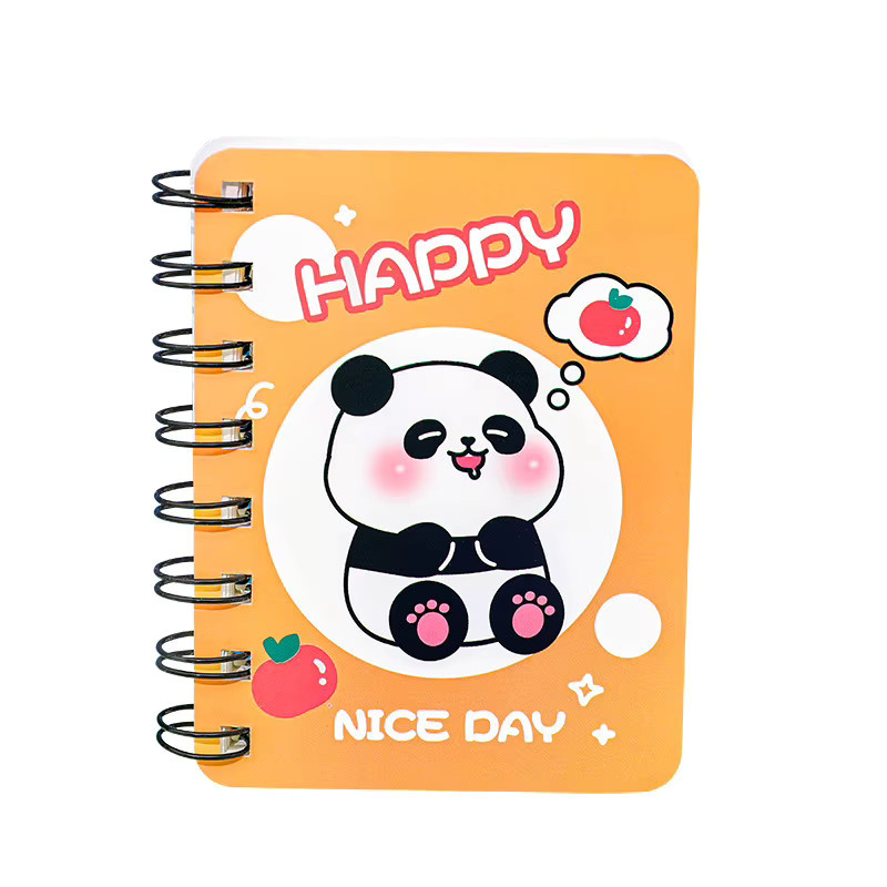 Panda A7 Seitenklapp-Spiralnotizbuch mit Softcover für Schüler und Grundschule - Bild 2
