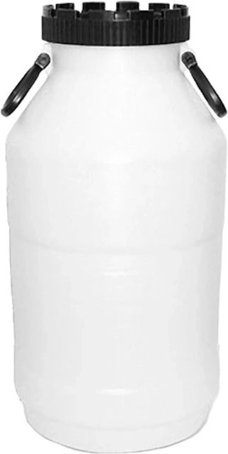 PROREGAL Mehrzweckfass aus Kunststoff in Weiß mit 30 l Volumen und 14,5 cm Deckeldurchmesser - Bild 1