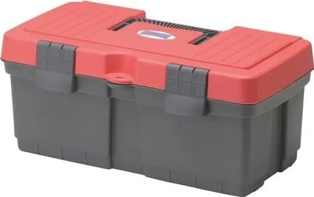 Hünersdorff Werkzeugkoffer mit Einsätzen aus Kunststoff in Rot, B/T/H: 41,0 x 22,5 x 18,5 cm - Bild 1