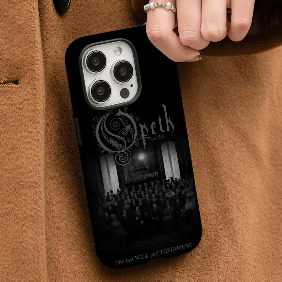 Band O-Opeth Handyhülle für Apple iPhone 17 16 15 14 13 12 Pro Max Plus in Schwarz mit glänzender HD-Doppelschicht-Flüssighartschale - Bild 3