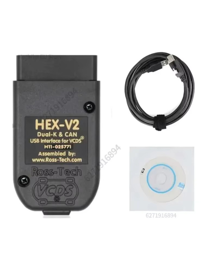 Wesheu VCDS HEX V2 OBD2 Diagnosekabel für Audi, Skoda und VW in Schwarz - Bild 5