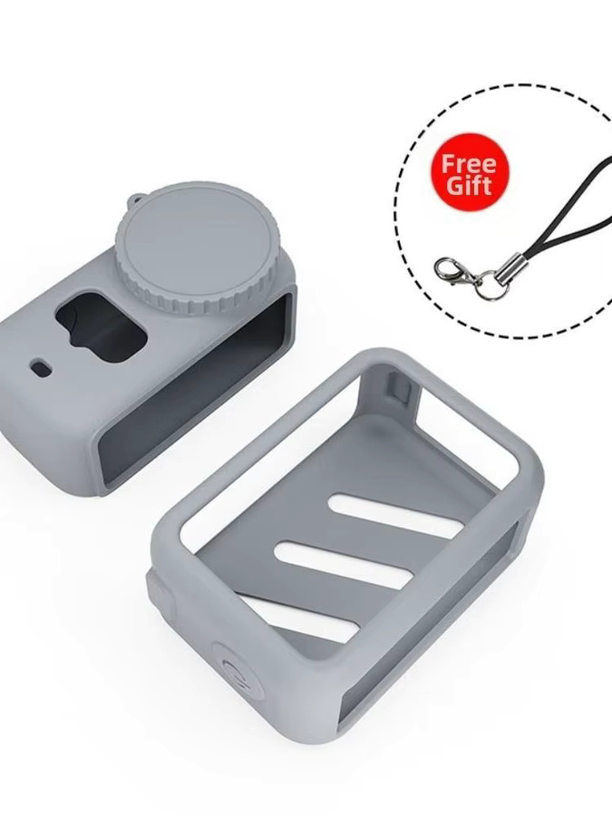 3er-Set Silikon-Schutzhüllen mit Objektivdeckel und Trageband für DJI Osmo Nano, kratzfeste Abdeckung in weichem Material - Bild 6