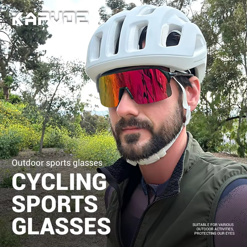 KAPOVE Sportsonnenbrille, Unisex, Vollrand, Kunststoff - Bild 4
