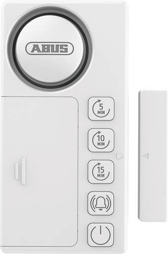 ABUS Time2Close Tür- und Fenstermelder Mini-Alarmanlage in Weiß mit 115 dB Alarmton - Bild 1