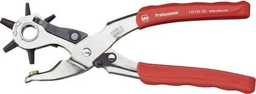 Wiha Revolverlochzange Professional in Rot aus Stahl mit Bohrungen von 2 mm bis 4,5 mm, Länge: 225 mm - Bild 1