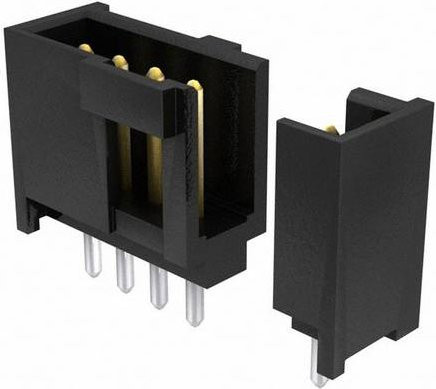 Molex Einbau-Stiftleiste Standard Schwarz Gold mit 7 Polen und 2.54mm Rastermaß - Bild 1