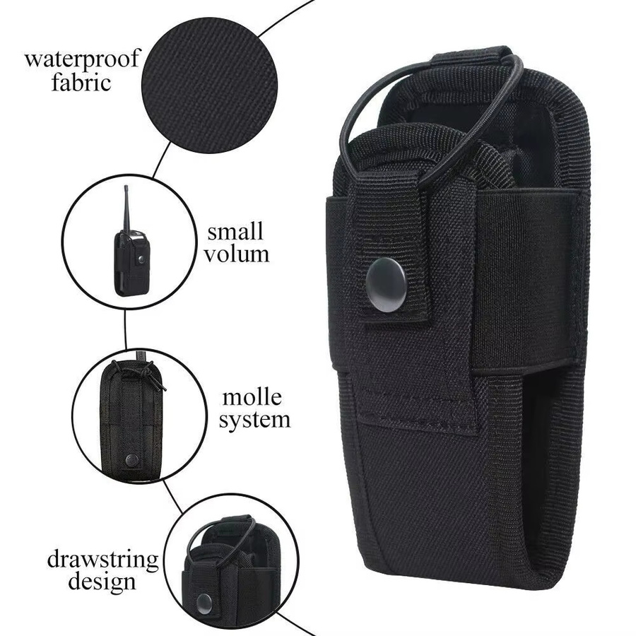 GOT-TOG Walkie-Talkie-Tasche in Grün – Universelle Molle-Radio-Hülle aus Nylon als Zwei-Wege-Radio-Halterung - Bild 3