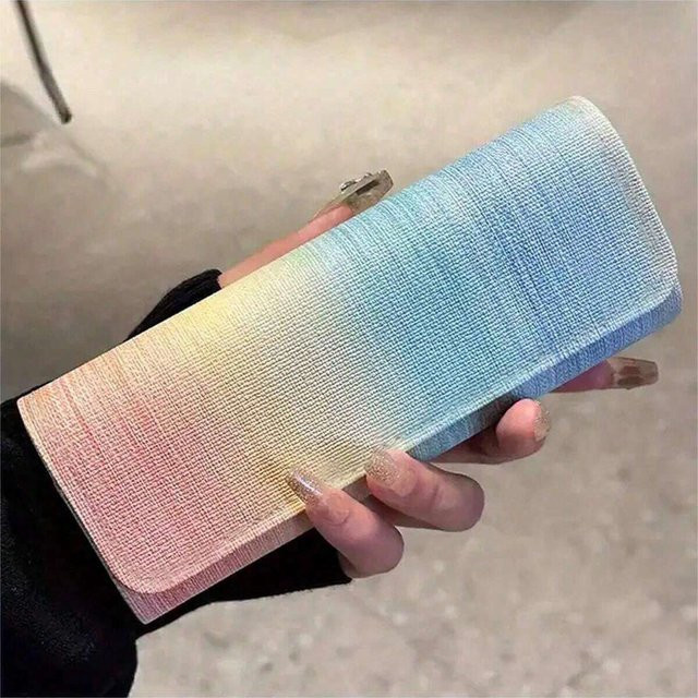 GESTLEMONTAR Brillenetui Clamshell, Regenbogen, 4 Farben - Bild 1