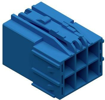 Molex Buchsengehäuse-Kabel Blau, 6 Polzahl, Rastermaß: 4.50 mm, 2069972601 - Bild 1