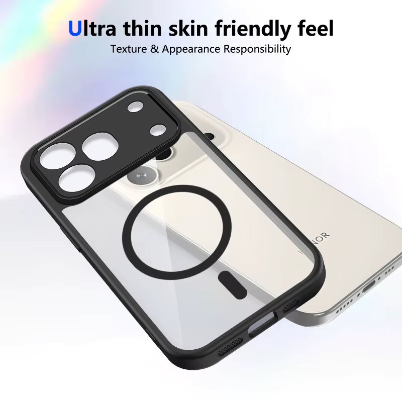 Matte Soft TPU HD Transparente PC Handyhülle mit MagSafe Magnet für Honor 600 400 Pro Lite X9D X8D X7D X6D X8C X7C X6C Cover - Bild 2