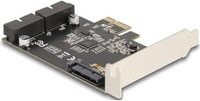 Delock PCI Express x1 USB Expansion Card zu 2 x internen USB 3.0 Pfostensteckern in Schwarz - Bild 1