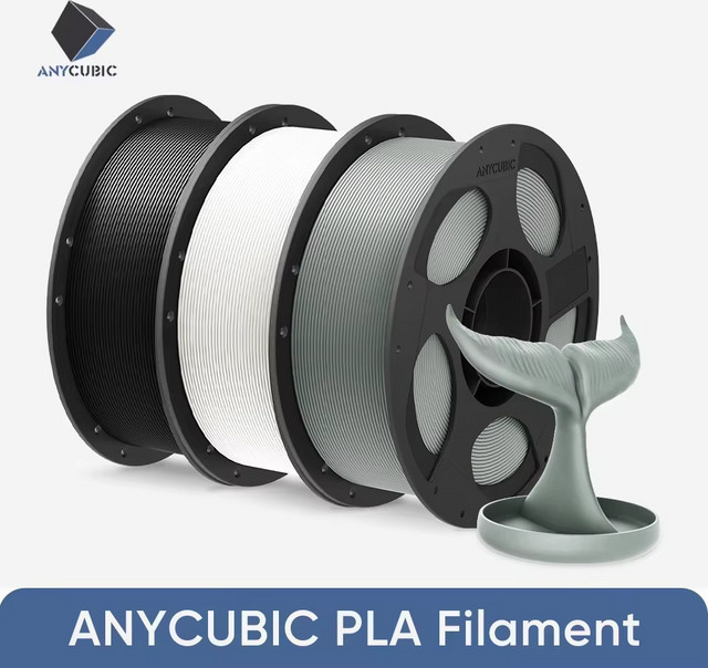 Anycubic Mehrfarbiges PLA Filament Blau, 1,75 mm, 1 kg pro Rolle für FDM 3D-Drucker - Bild 1