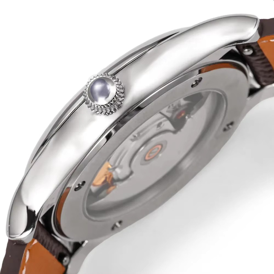 HUASUO Armbanduhr, Automatik, Türkis, Saphirglas, Edelstahl, Leder, Herren - Bild 6