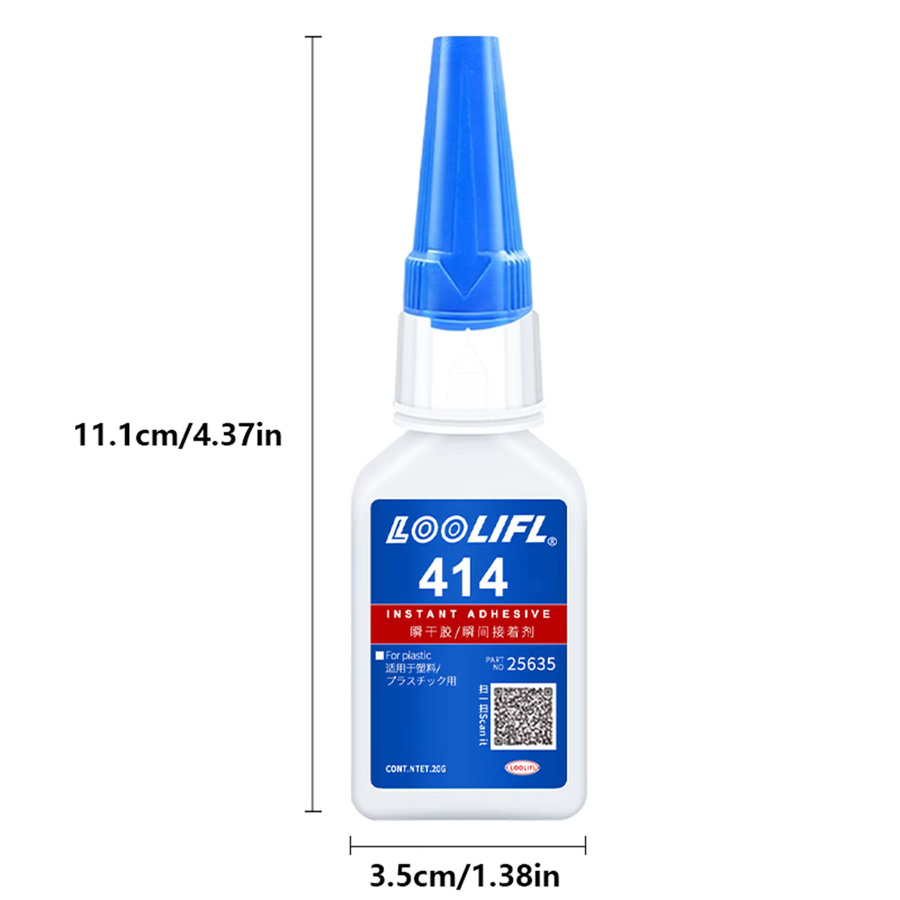 LOOLIFL Superkleber 10er-Pack, transparenter Sekundenkleber für Kunststoff, Metall, Holz, Glas und Keramik mit Präzisionsdüse - Bild 7