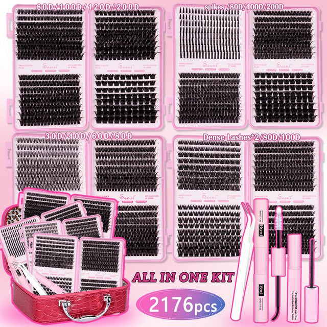 Seeui DIY Wimpern-Cluster-Set, Wispy Lash Extension, Unisex - Bild 1