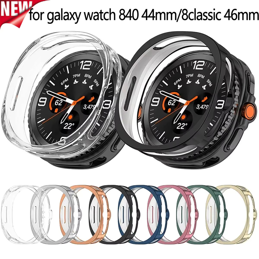 CAOWTAN Schutzhülle für Samsung Galaxy Watch 8 Classic, TPU, Schwarz - Bild 2