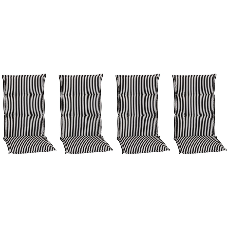Beo Sitzauflage Tupelo Hochlehner 4er Set Schwarz-Weiß - Bild 2